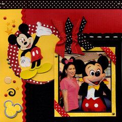 Mickey Red, Black & Yellow Left Page