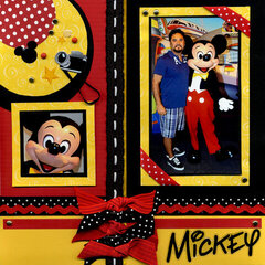 Mickey Red, Black & Yellow Right Page