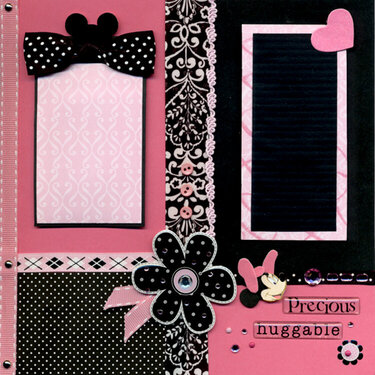 Minnie Hot Pink and Black Right Page