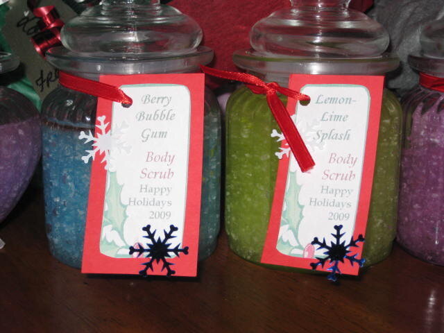Sugar scrub (I made these for everyone in my family)