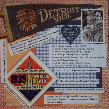 Detroit Michigan - 1939- Pg 1.