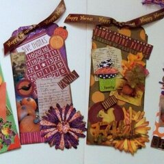 Thanksgiving and Halloween tags...(4)