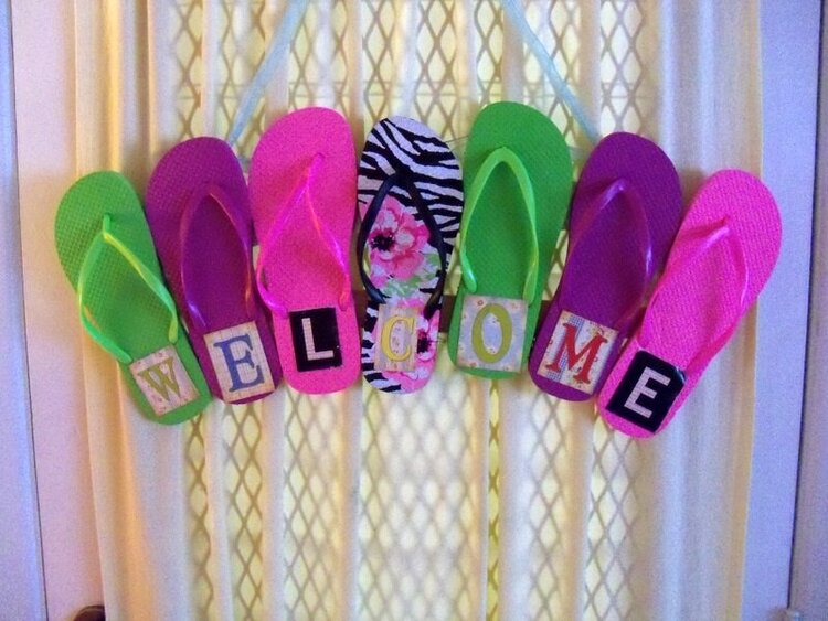 Flip Flop Welcome Sign