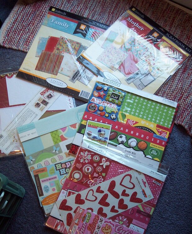 Kits from my stash including two old Daisy D kits!