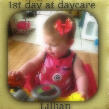Lilly&#039;s first day at Daycare!!