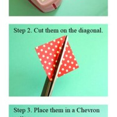 Easy Way to Make Chevron Strips