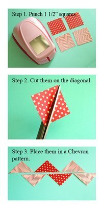 Easy Way to Make Chevron Strips