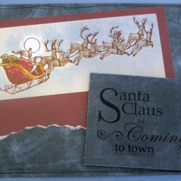 Holiday Card- Santa Claus is Coming to Town