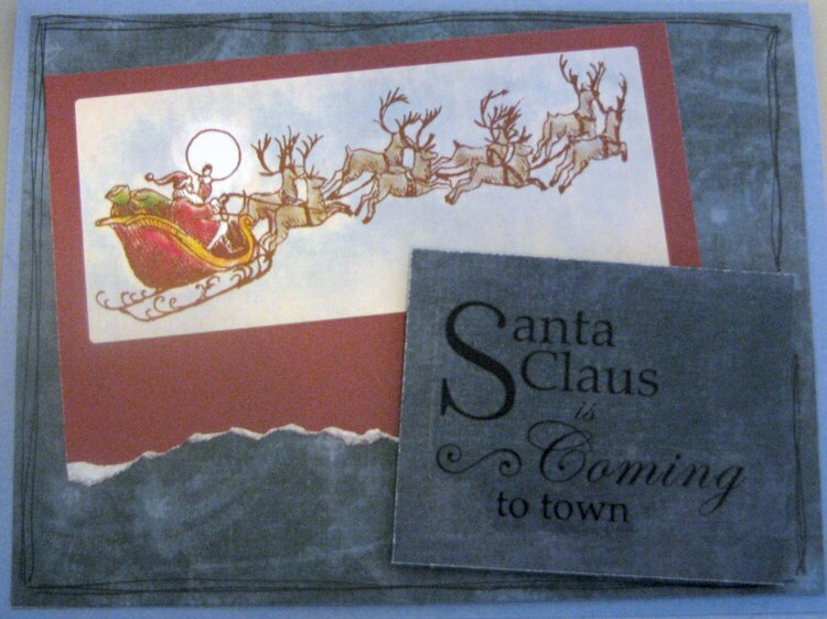 Holiday Card- Santa Claus is Coming to Town