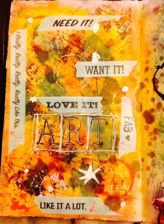 Art journal page