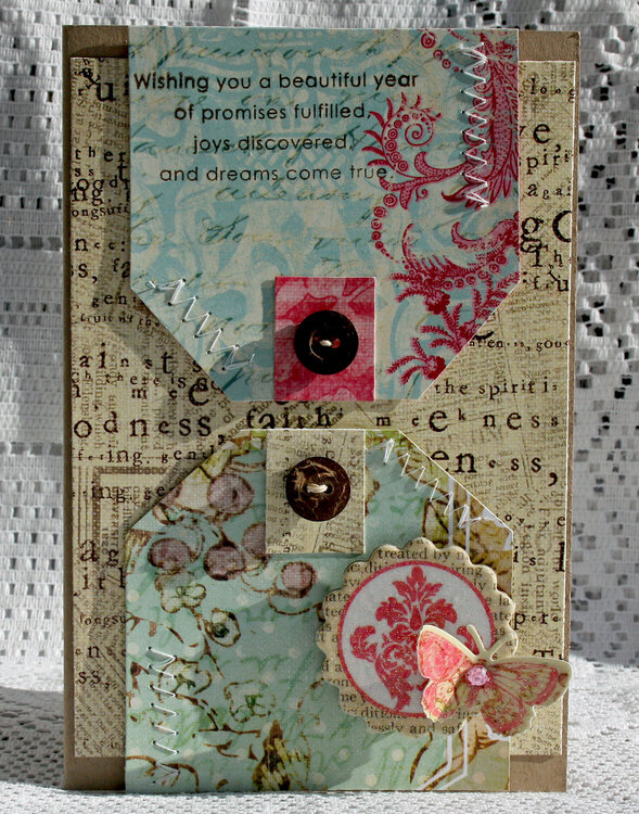 New Prima Rasberry Tea &amp; Shabby Chic Card