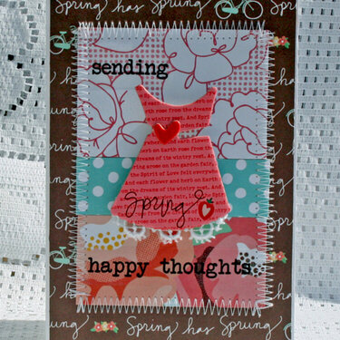 sending happy thoughts for spring card