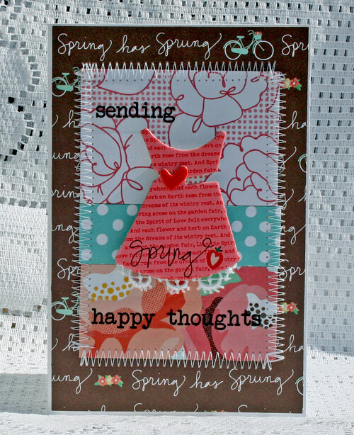 sending happy thoughts for spring card