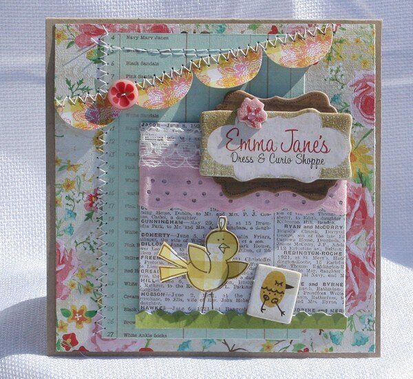 Stamping Challenge &#039;Nook Echo Park Crate Paper MME