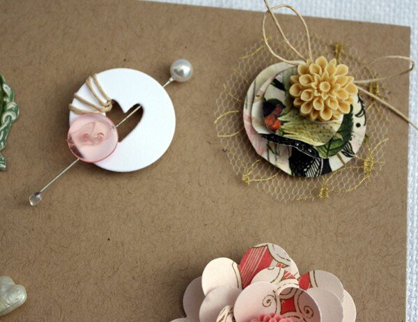 Handmade Embellishments 4 LO or CARDS Webster&#039;s Pages