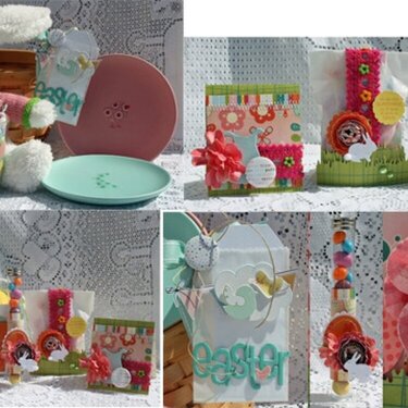 Cosmo Cricket, AC Dear Lizzy Easter Basket & Goodies