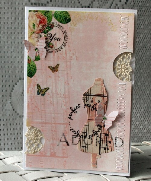 2 ways~ embellished and flat cards~websters pages