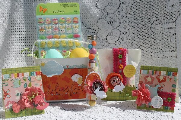 Cosmo Cricket, AC Dear Lizzy Easter Basket &amp; Goodies