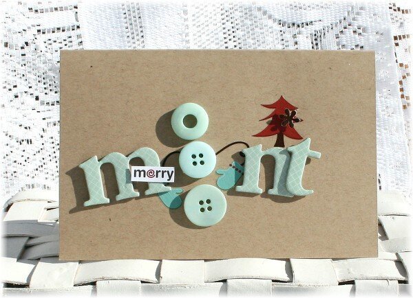 American Crafts Merrymint Gift Box Card