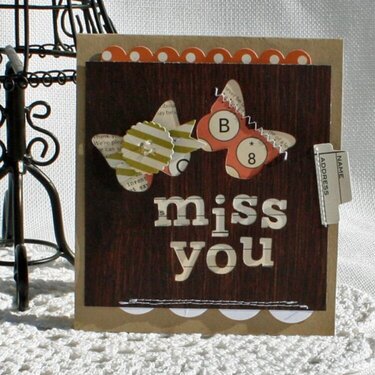 *miss you card new October Afternoon 9 to 5*