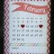 framed important dates calendar
