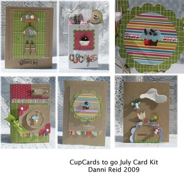 *CupCards to Go July Card Kit*Cosmo Cricket*