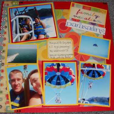 Parasailing with my Brother