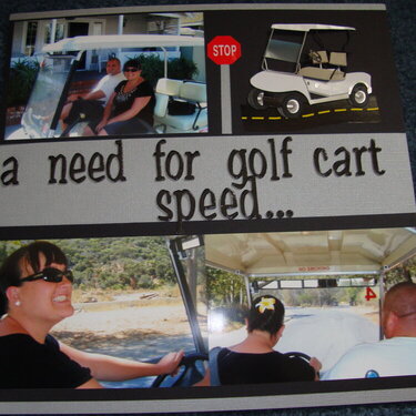 A need for golf car speed...