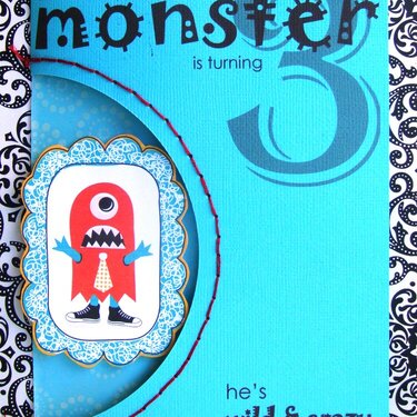 Monstrosity Monster Birthday Invitations Cards