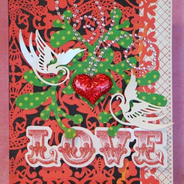 Twisted Card Sketch #042 DIECUT Love Valentine
