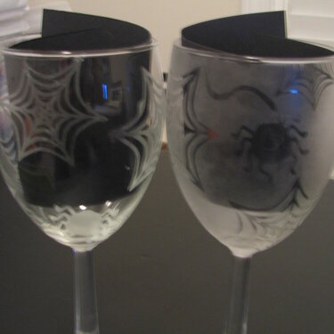 Spider Web Wine glasses