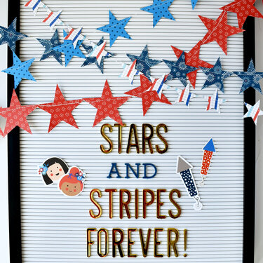 Stars &amp; Stripes Letterboard