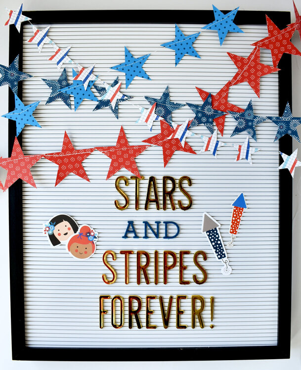 Stars &amp; Stripes Letterboard
