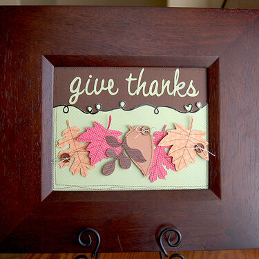 framed give thanks...