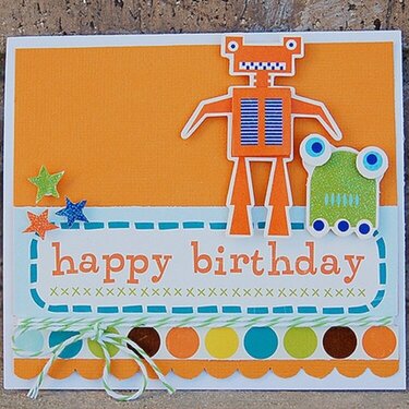 alien birthday card...