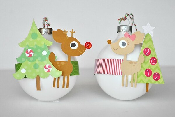 reindeer ornament set...