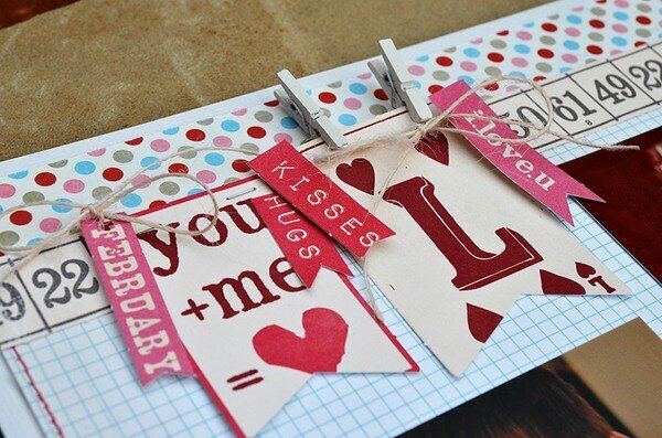 January theme - pre made die cuts...Valentines...