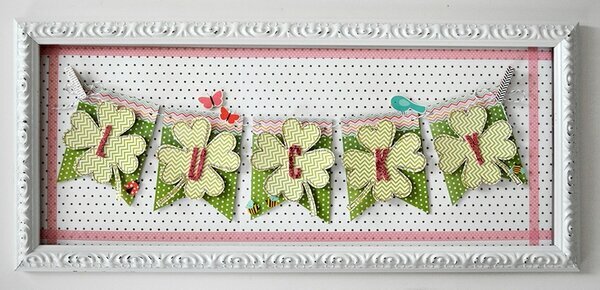 lucky framed banner | pebbles inc...