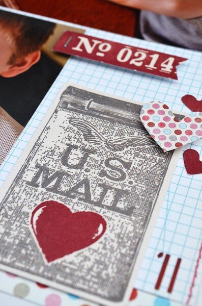 January theme - pre made die cuts...Valentines...