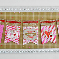 valentine's day framed banner | doodlebug design...