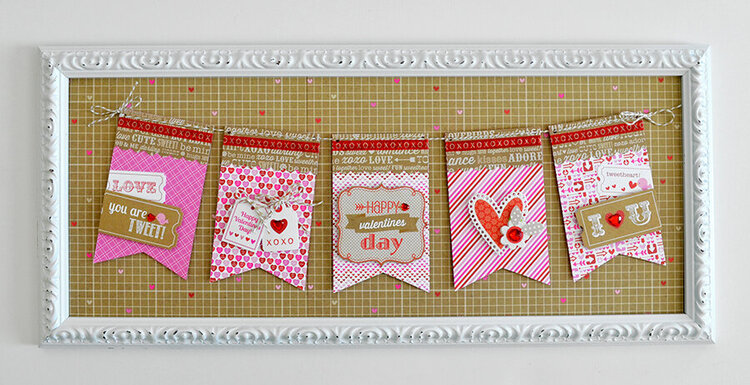 valentine&#039;s day framed banner | doodlebug design...