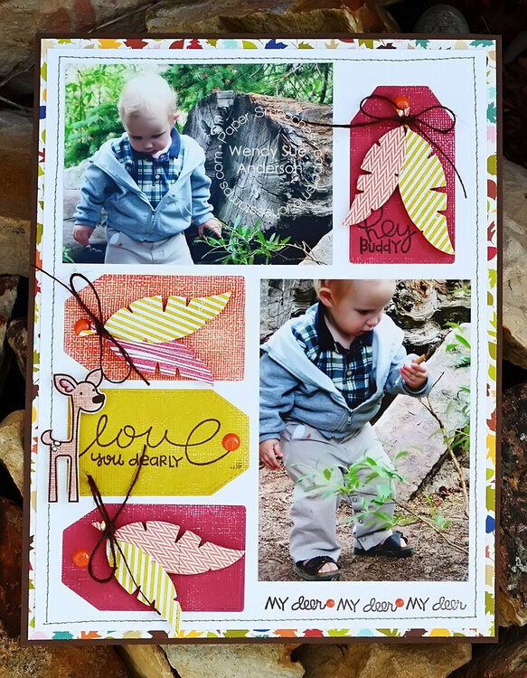 &quot;My Deer&quot; layout for Paper Smooches Stamps