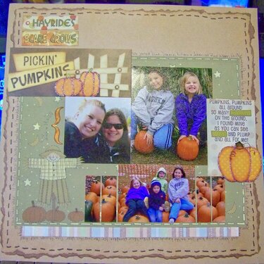 Pickin&#039; Pumpkins - Weekly sketch challenge wk #4-stickles used