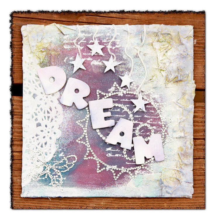 Dream Mixed Media Canvas ~Donna Salazar Designs~