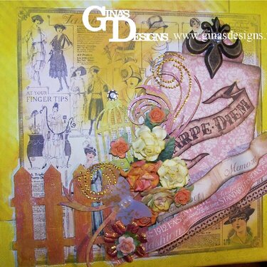 Altered Canvas  Ginas Designs DT Project February