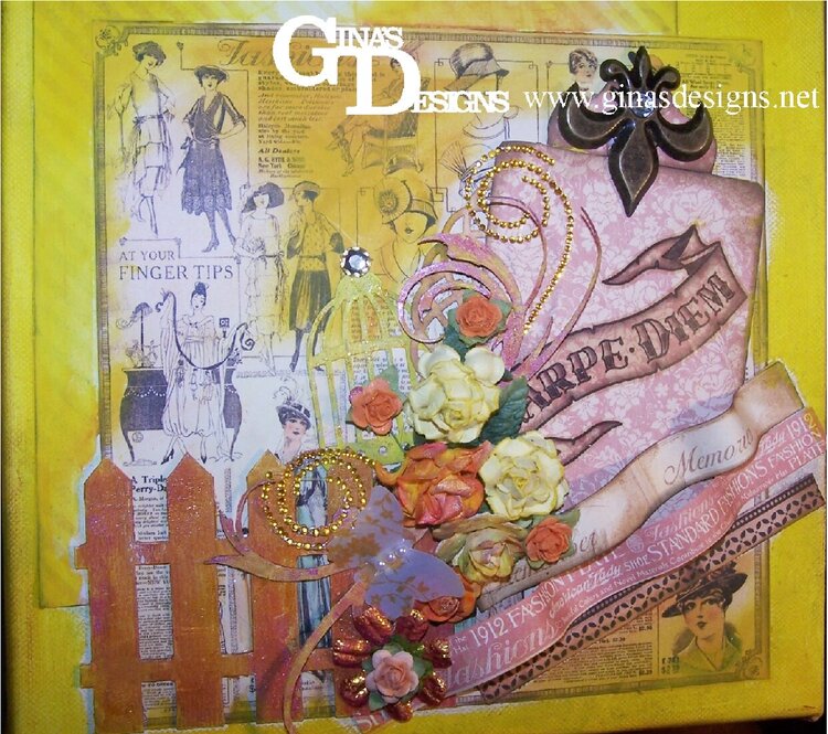 Altered Canvas  Ginas Designs DT Project February