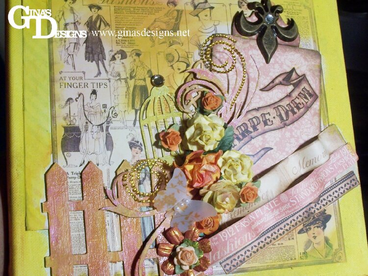 Altered Canvas  Ginas Designs DT Project February