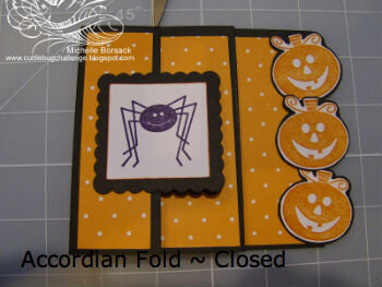 Halloween Accordion Flod Card (closed) and Video Tutroial