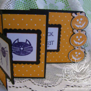 Halloween Accordion Fold Card and Video Tutorial