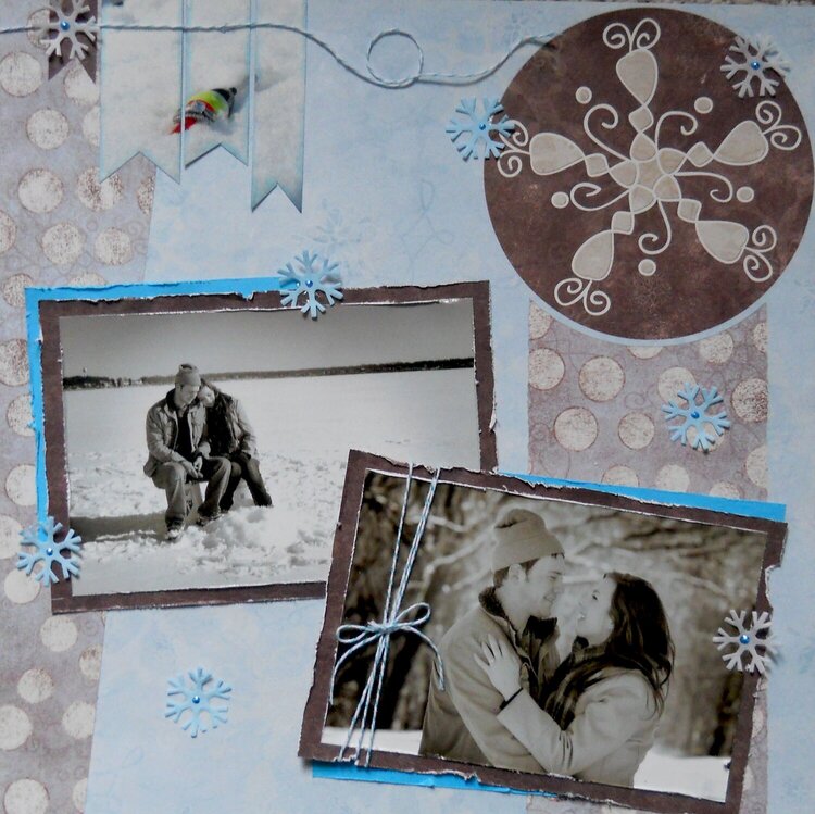 Winter engagement photos